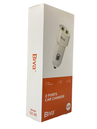 شارژر فندکی Biva_CC20_2port_45W