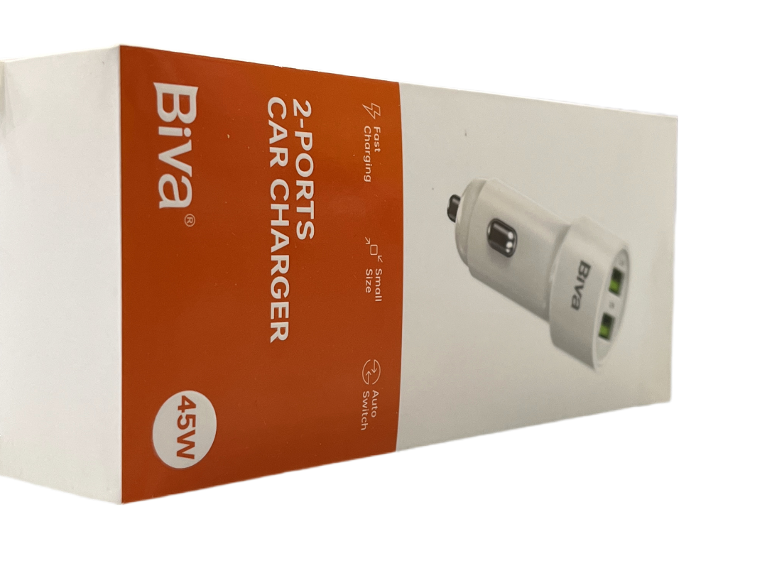 شارژر فندکی Biva_CC20_2port_45W