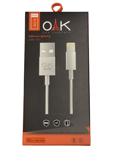 کابل USB به لایتینگ مدل OAK K-179