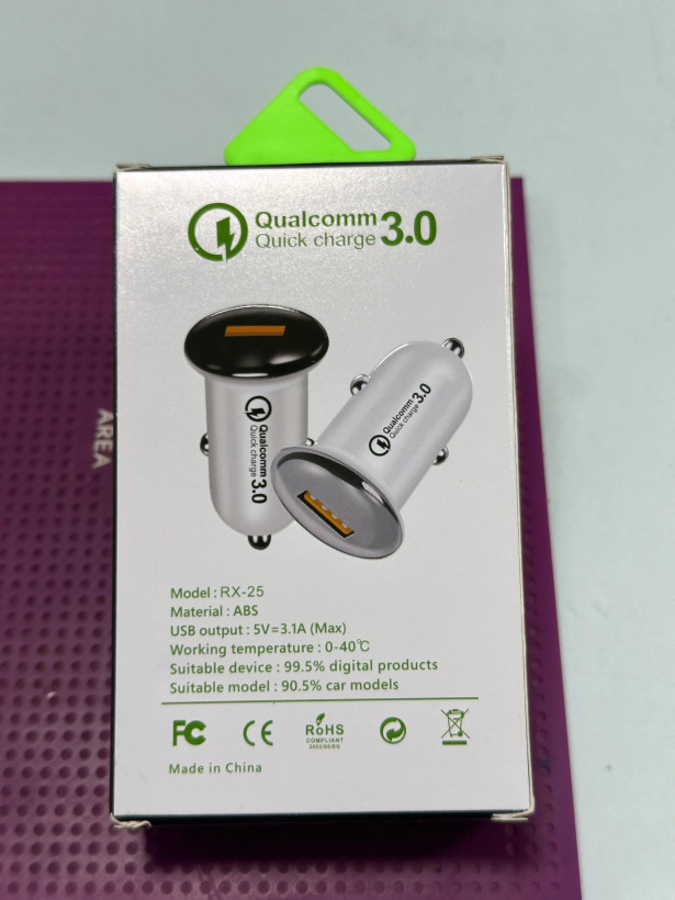شارژر فندکی فست RX-25 3A 18W
