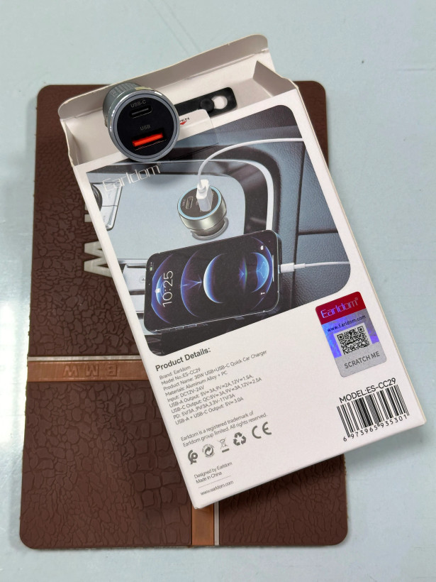 شارژر فندکی 30 وات EARLDOM مدل CC29