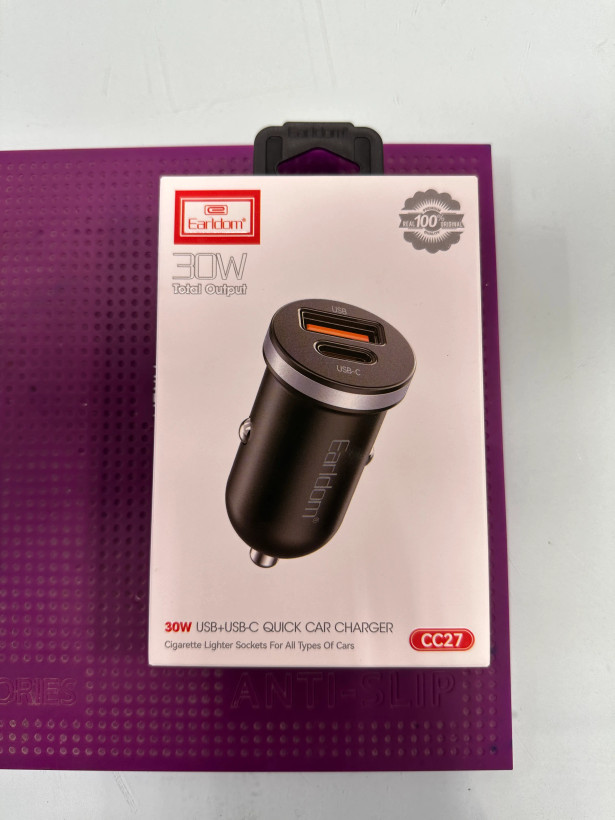 شارژر فندکی 30 وات EARLDOM مدل CC27 کپی